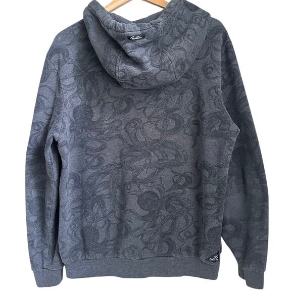 Primitive Kraken Hooded Sweatshirt Top Small All Over Print Skater Streetwear - Picture 2 of 13